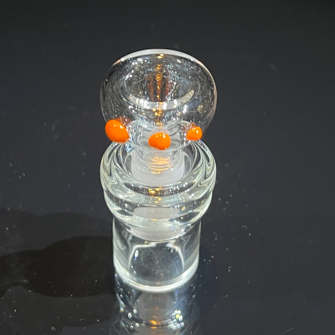 9" Orange Koi Double Bubble Bong Glass Pipe Mary Jane's Glass