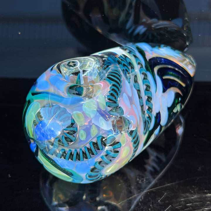 XL Inside Out Egg Spoon Glass Pipe Avant Garde   