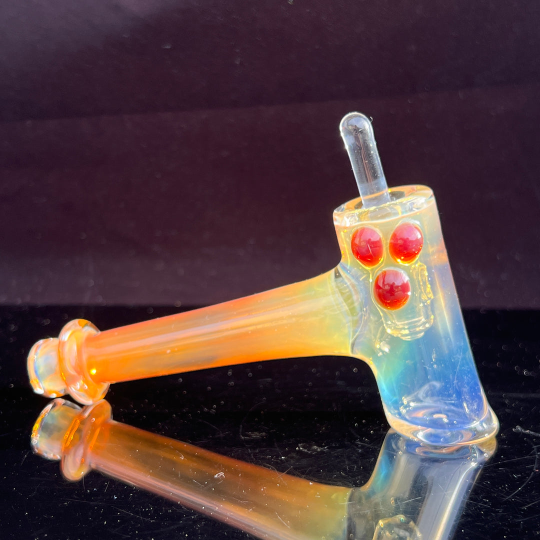 Silver Fumed Hash Hammer Glass Pipe KOP Glass   