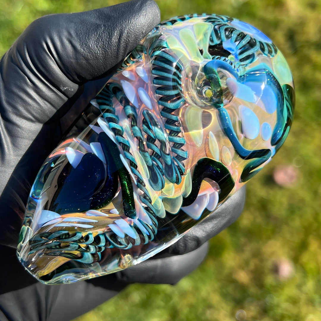 XL Inside Out Egg Spoon Glass Pipe Avant Garde   