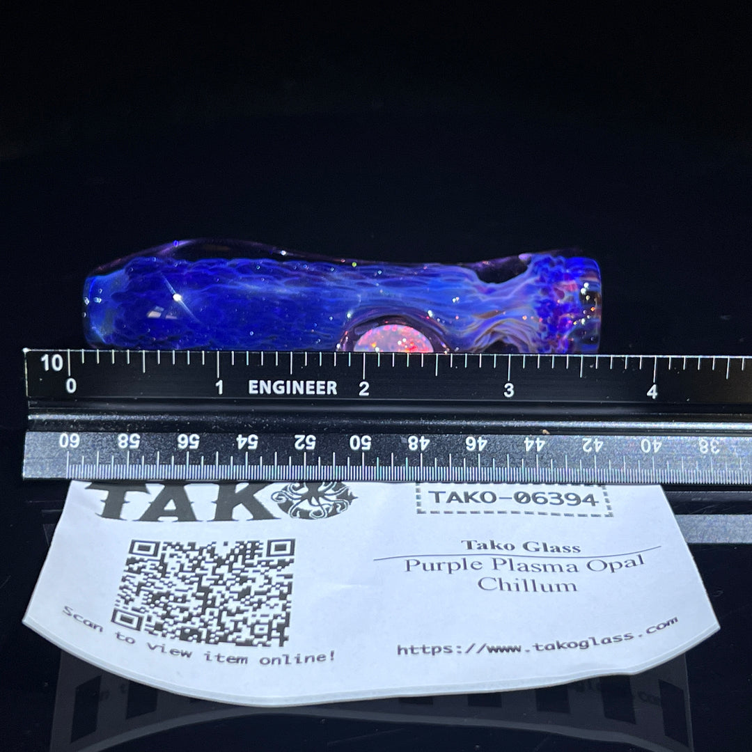 Purple Plasma Opal Chillum Glass Pipe Tako Glass   