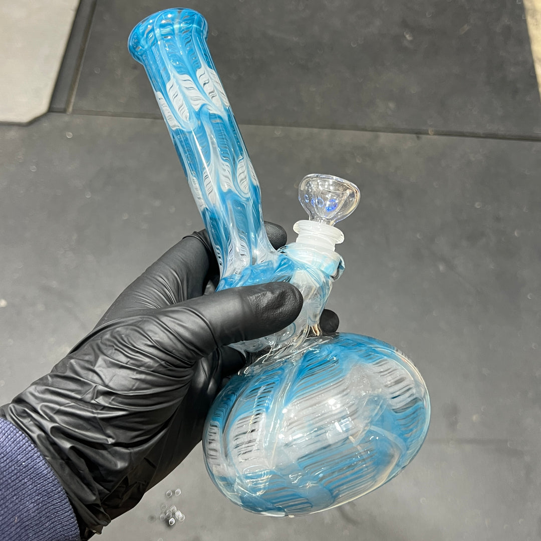 9" Sea Ice Double Bubble Bong Glass Pipe Mary Jane's Glass