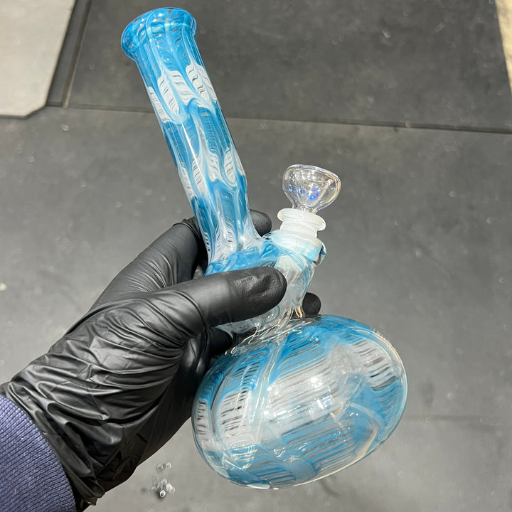 9" Sea Ice Double Bubble Bong Glass Pipe Mary Jane's Glass