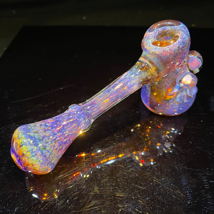 Purple Mushroom Opal Bubbler Glass Pipe Beezy Glass   