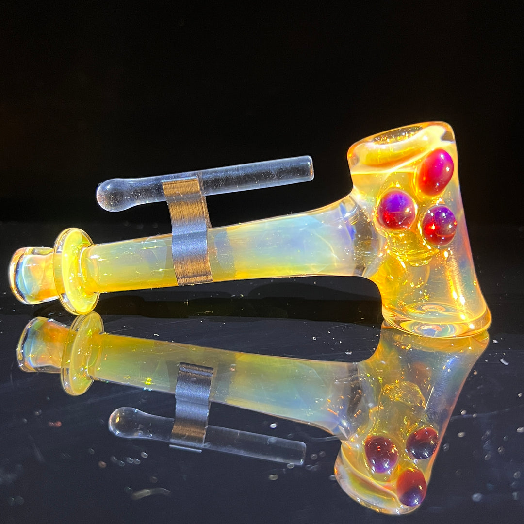 Silver Fumed Hash Hammer Glass Pipe KOP Glass   