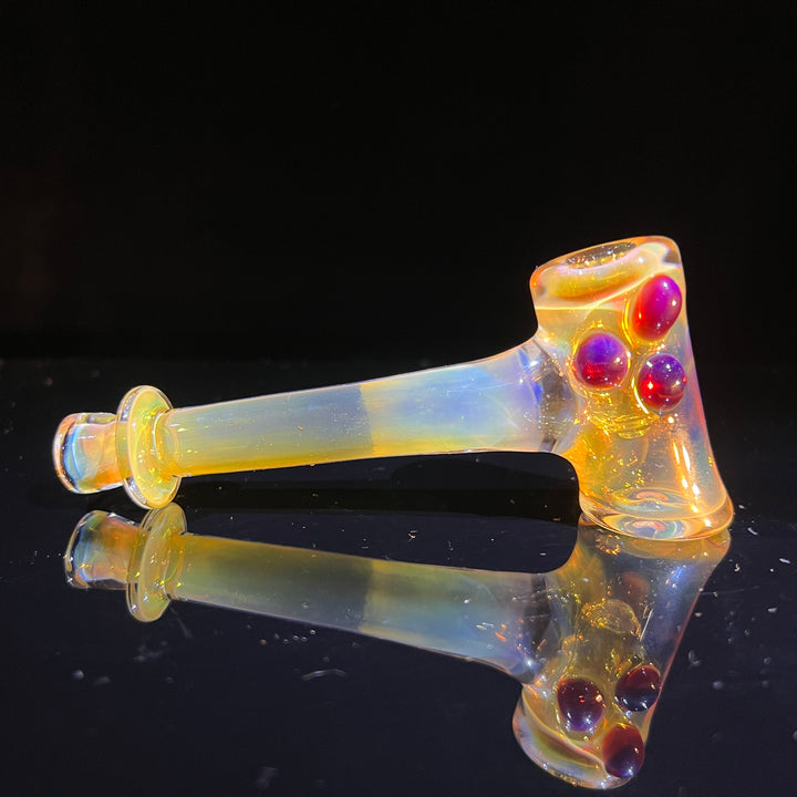 Silver Fumed Hash Hammer Glass Pipe KOP Glass   