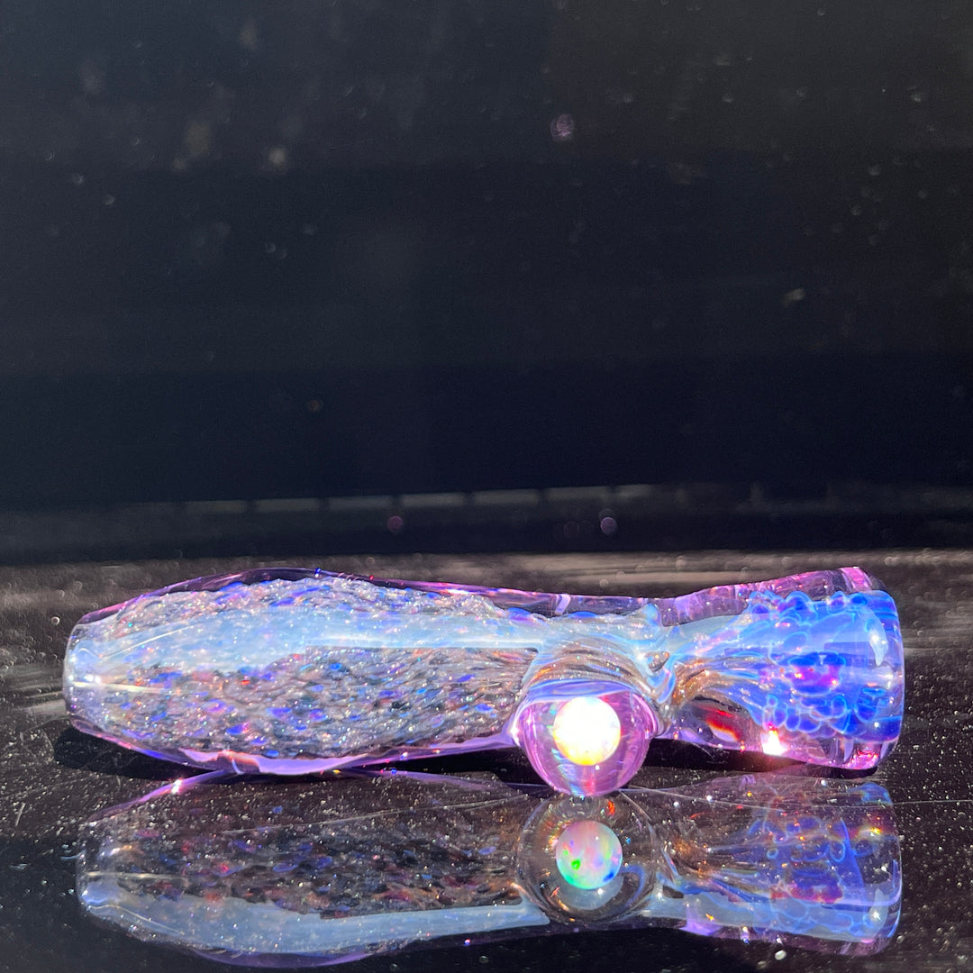 Black Plasma Opal Chillum Glass Pipe Tako Glass   