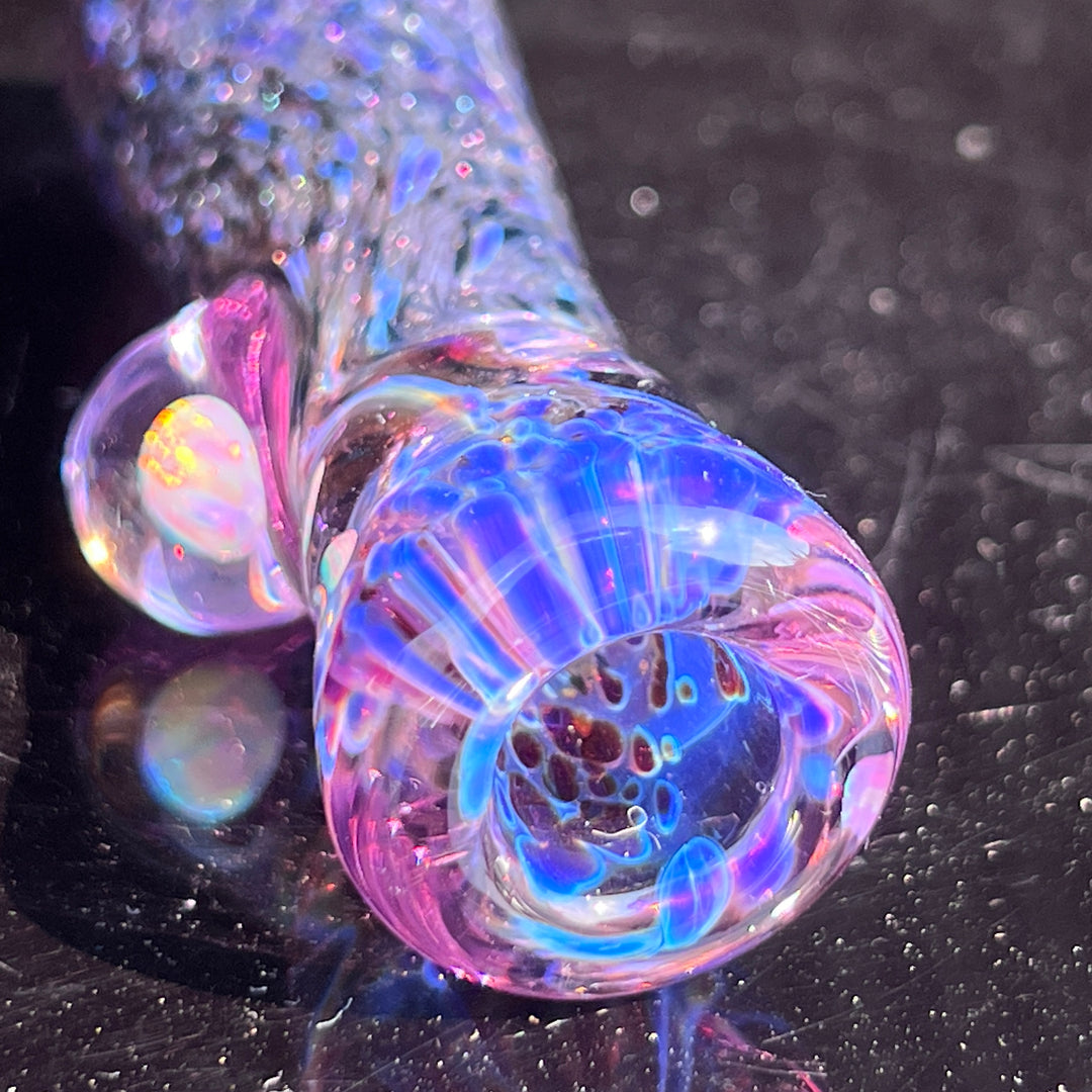 Black Plasma Opal Chillum Glass Pipe Tako Glass   