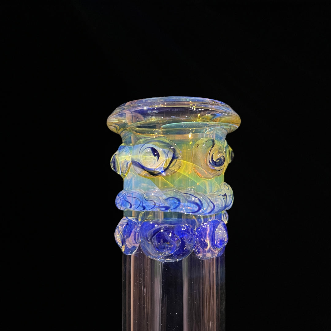 50x5 16" Ripple Fume Beaker Bong Glass Pipe TG   