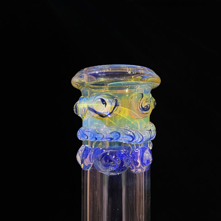 50x5 16" Ripple Fume Beaker Bong Glass Pipe TG   