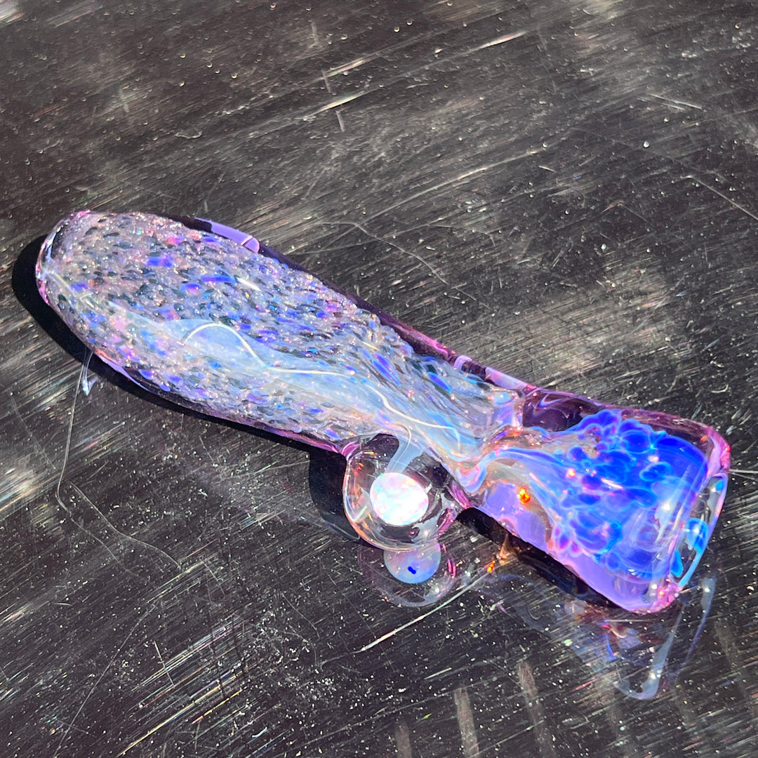 Black Plasma Opal Chillum Glass Pipe Tako Glass   