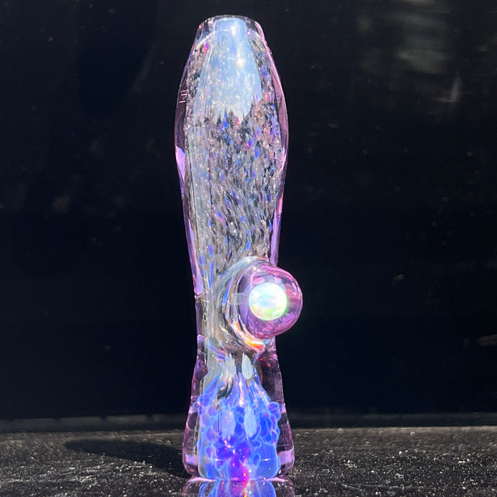 Black Plasma Opal Chillum Glass Pipe Tako Glass   