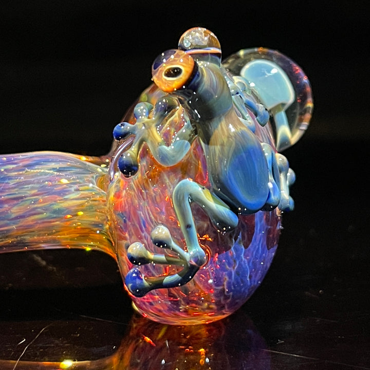 Fancy Mushroom Frog Spoon Glass Pipe Beezy Glass   