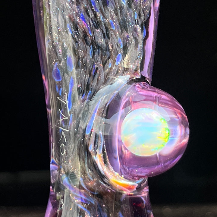 Black Plasma Opal Chillum Glass Pipe Tako Glass   