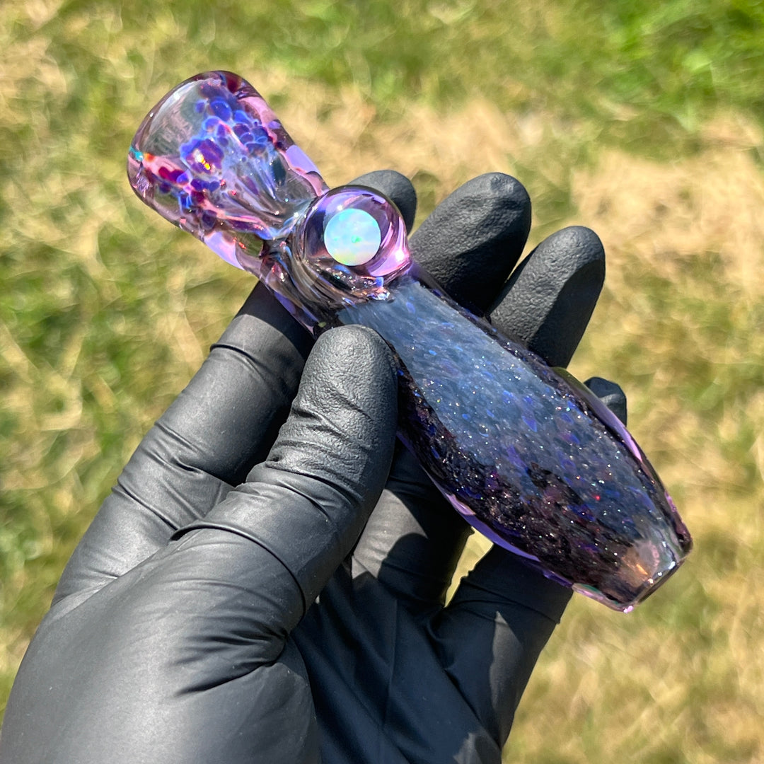 Black Plasma Opal Chillum Glass Pipe Tako Glass   