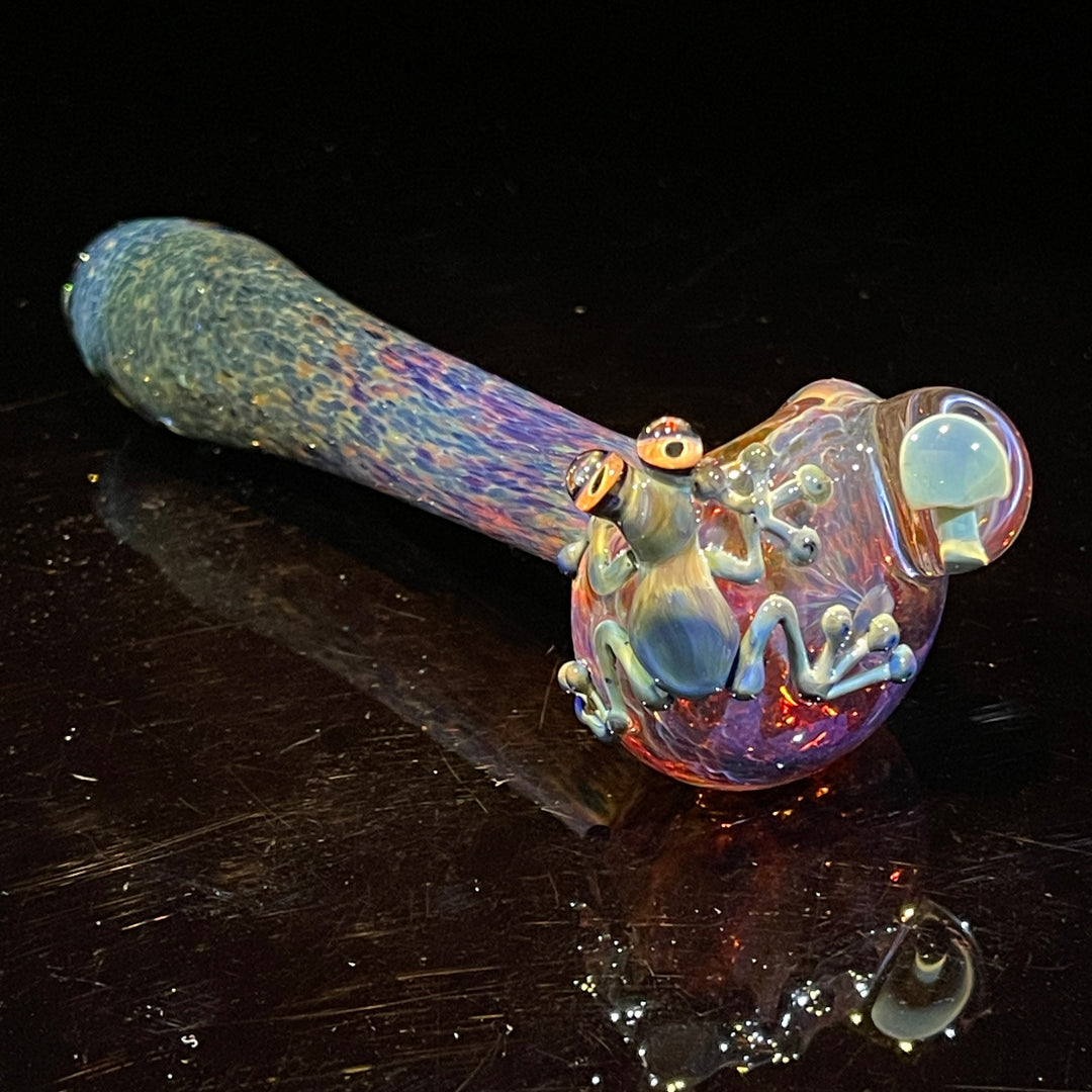 Fancy Mushroom Frog Spoon Glass Pipe Beezy Glass   