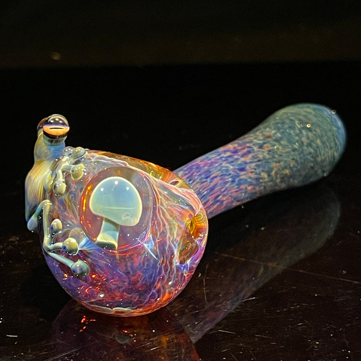 Fancy Mushroom Frog Spoon Glass Pipe Beezy Glass   