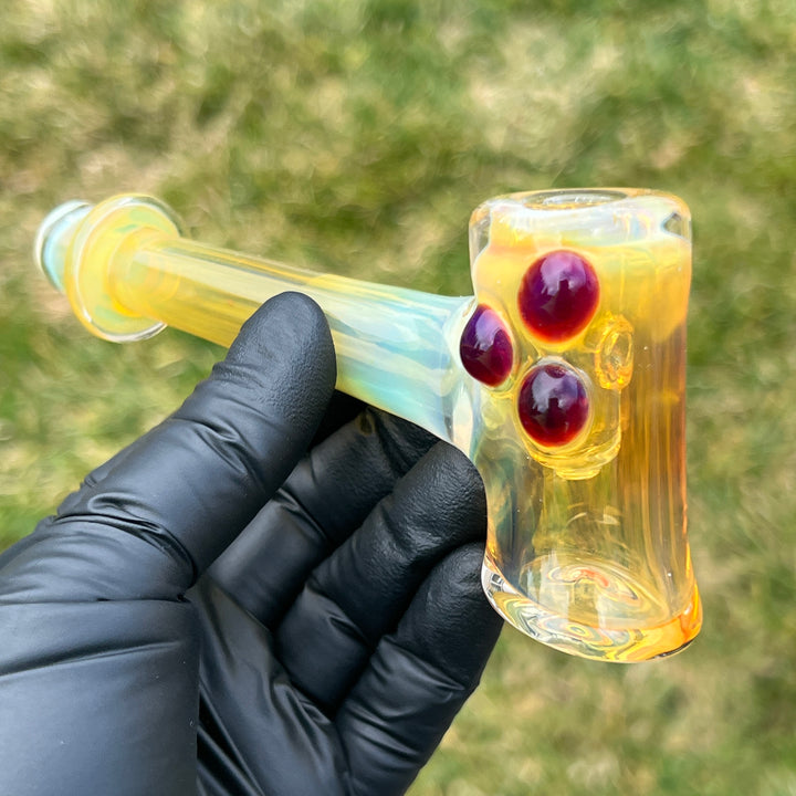 Silver Fumed Hash Hammer Glass Pipe KOP Glass   