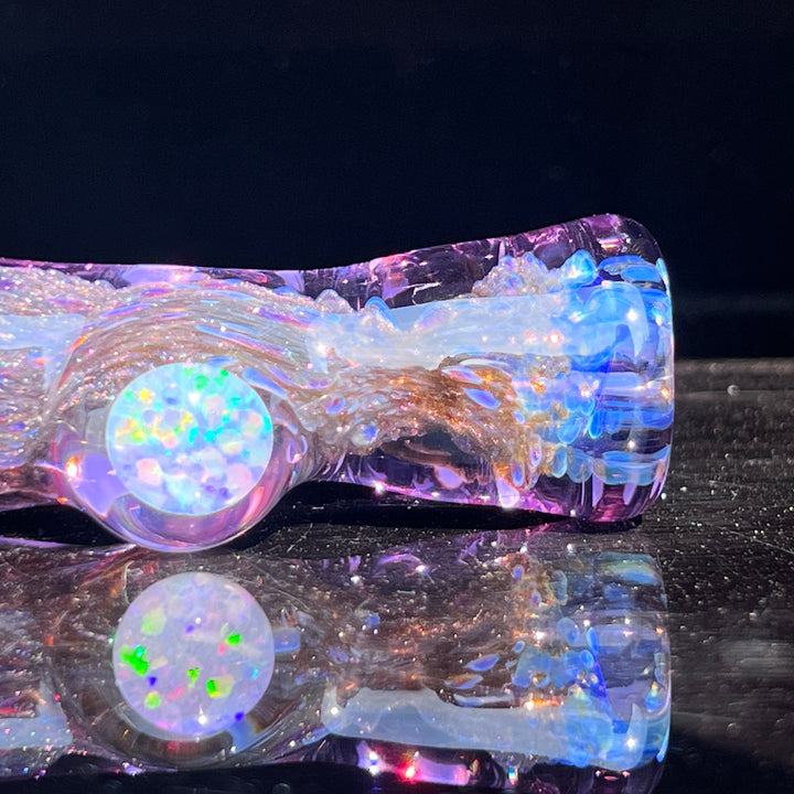 Black Plasma Opal Chillum Glass Pipe Tako Glass   