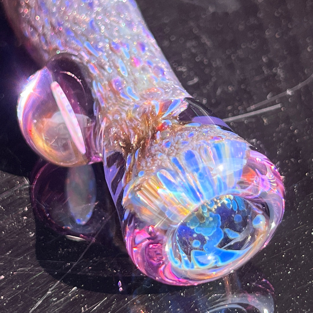 Black Plasma Opal Chillum Glass Pipe Tako Glass   