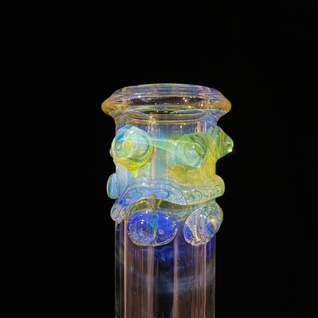 50x5 16" Ripple Fume Beaker Bong Glass Pipe TG   