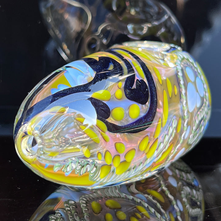 XL Inside Out Egg Spoon Glass Pipe Avant Garde   