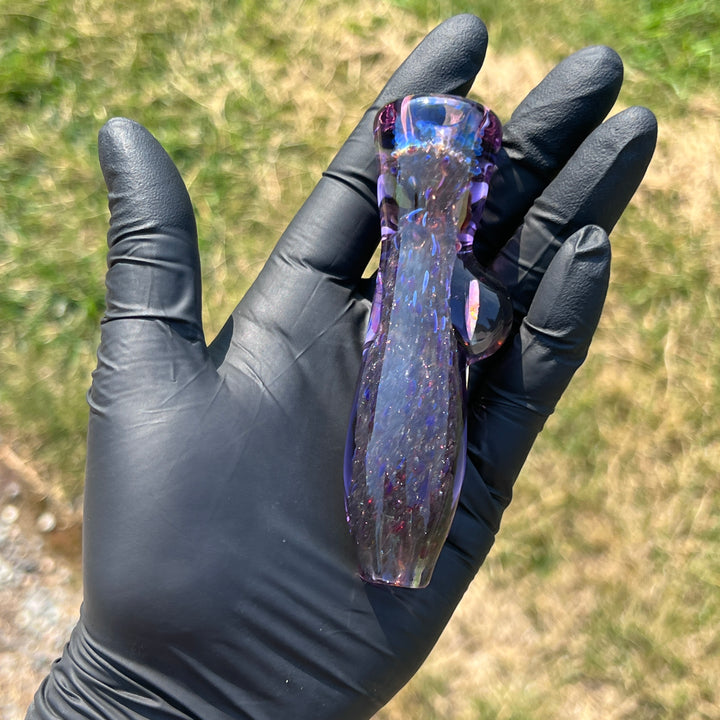 Black Plasma Opal Chillum Glass Pipe Tako Glass   