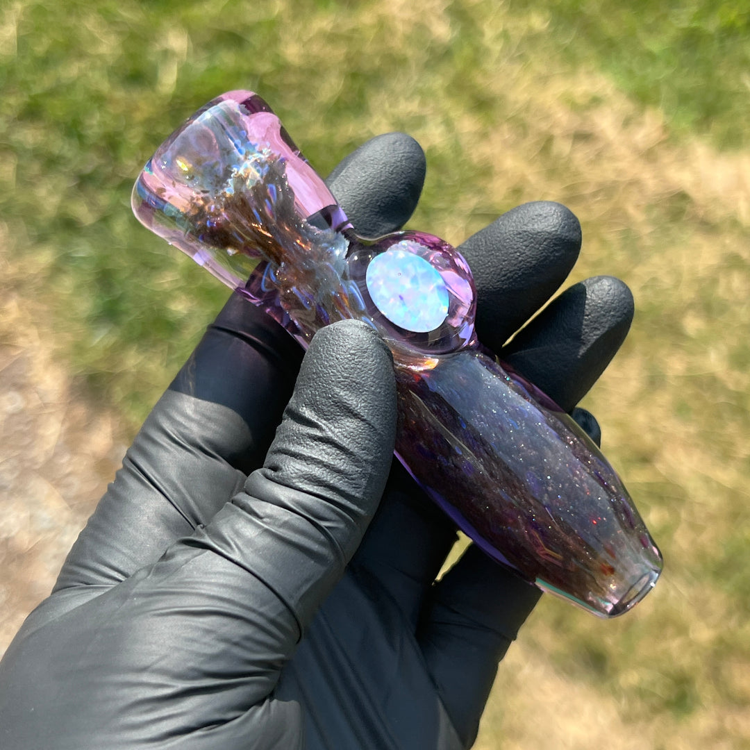 Black Plasma Opal Chillum Glass Pipe Tako Glass   