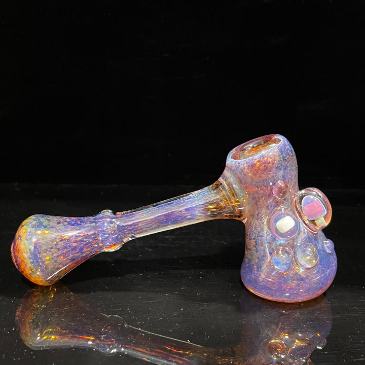 Purple Mushroom Opal Bubbler Glass Pipe Beezy Glass   