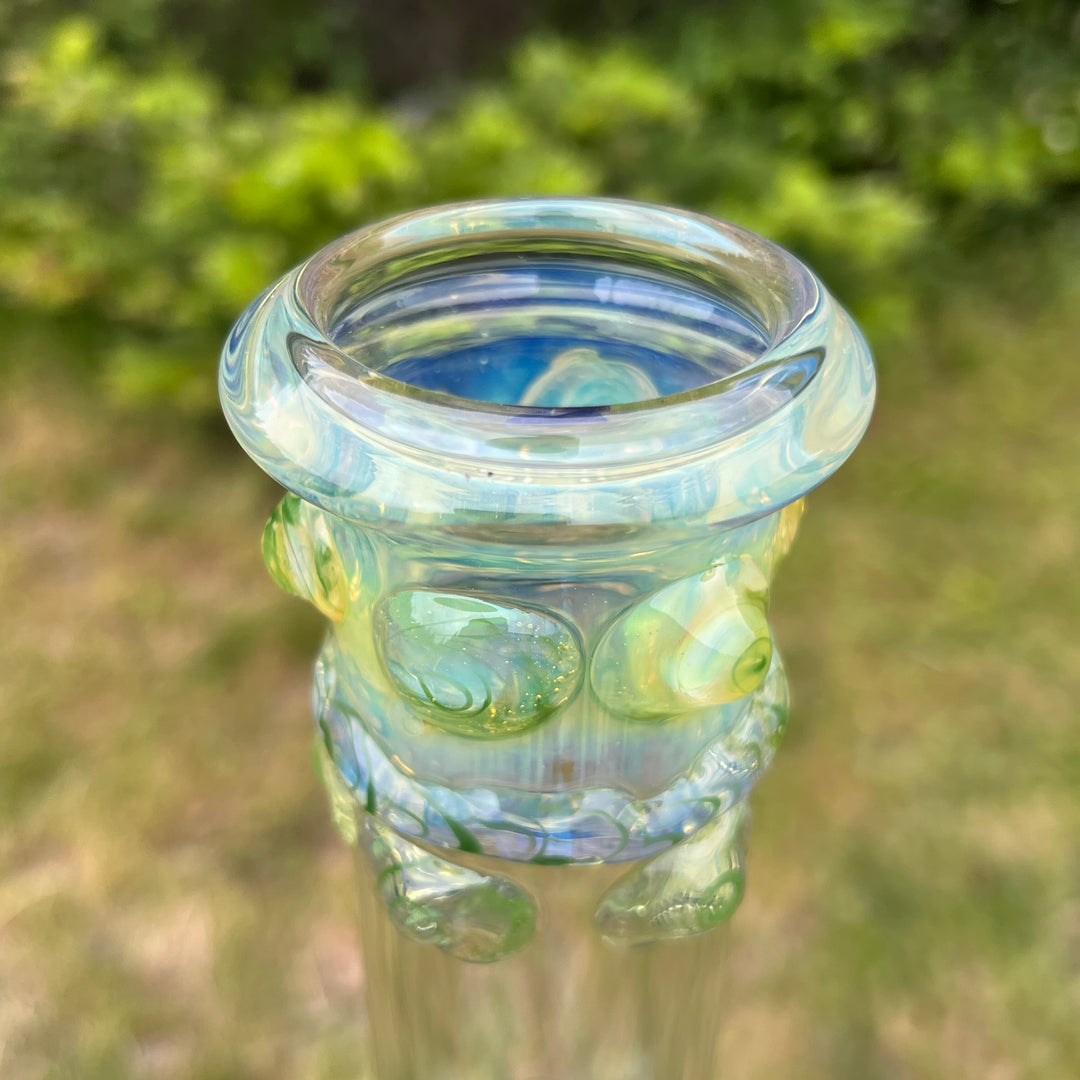 50x5 16" Ripple Fume Beaker Bong Glass Pipe TG   