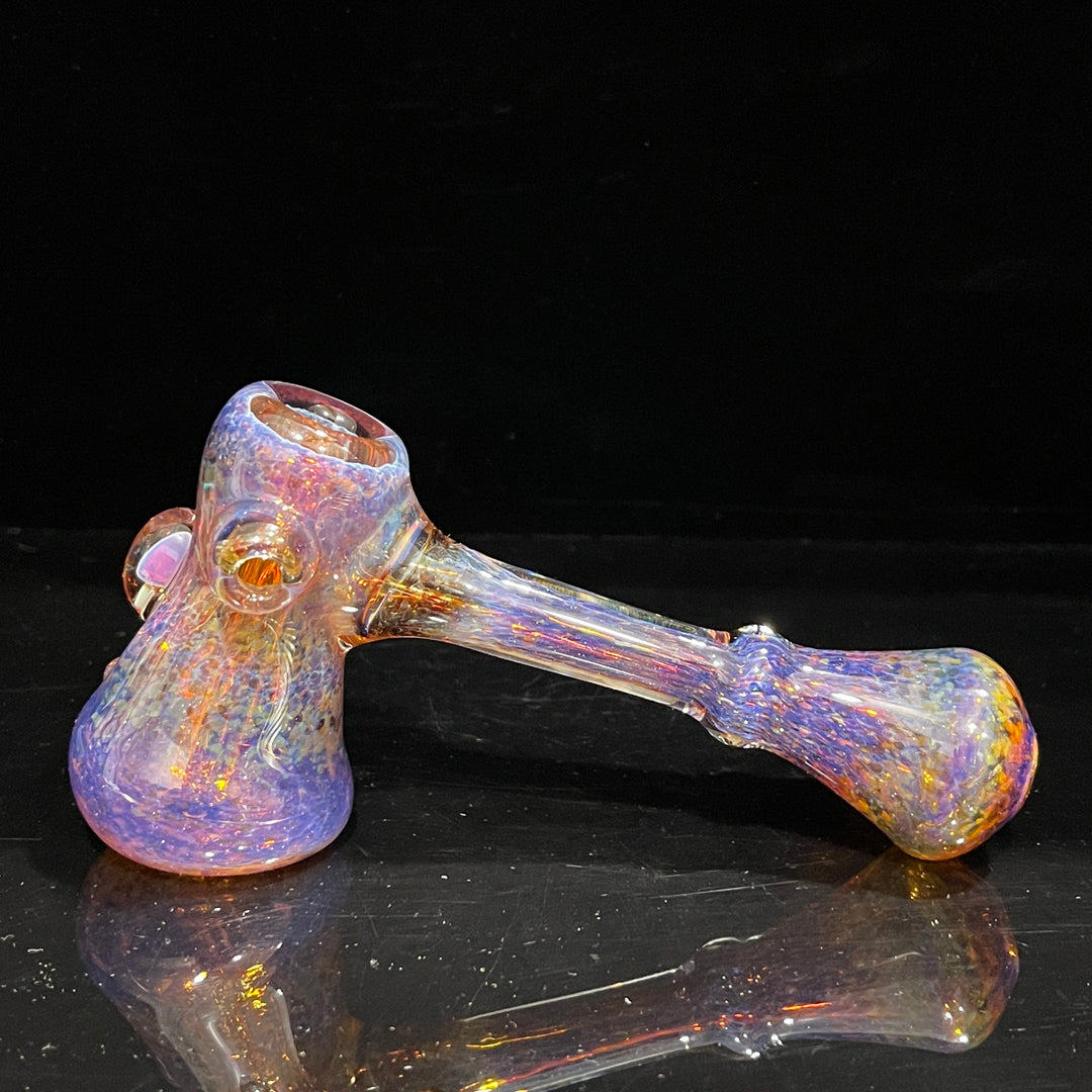 Purple Mushroom Opal Bubbler Glass Pipe Beezy Glass   