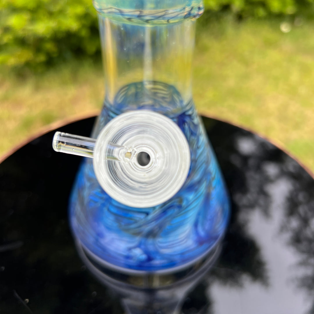 50x5 16" Ripple Fume Beaker Bong Glass Pipe TG   