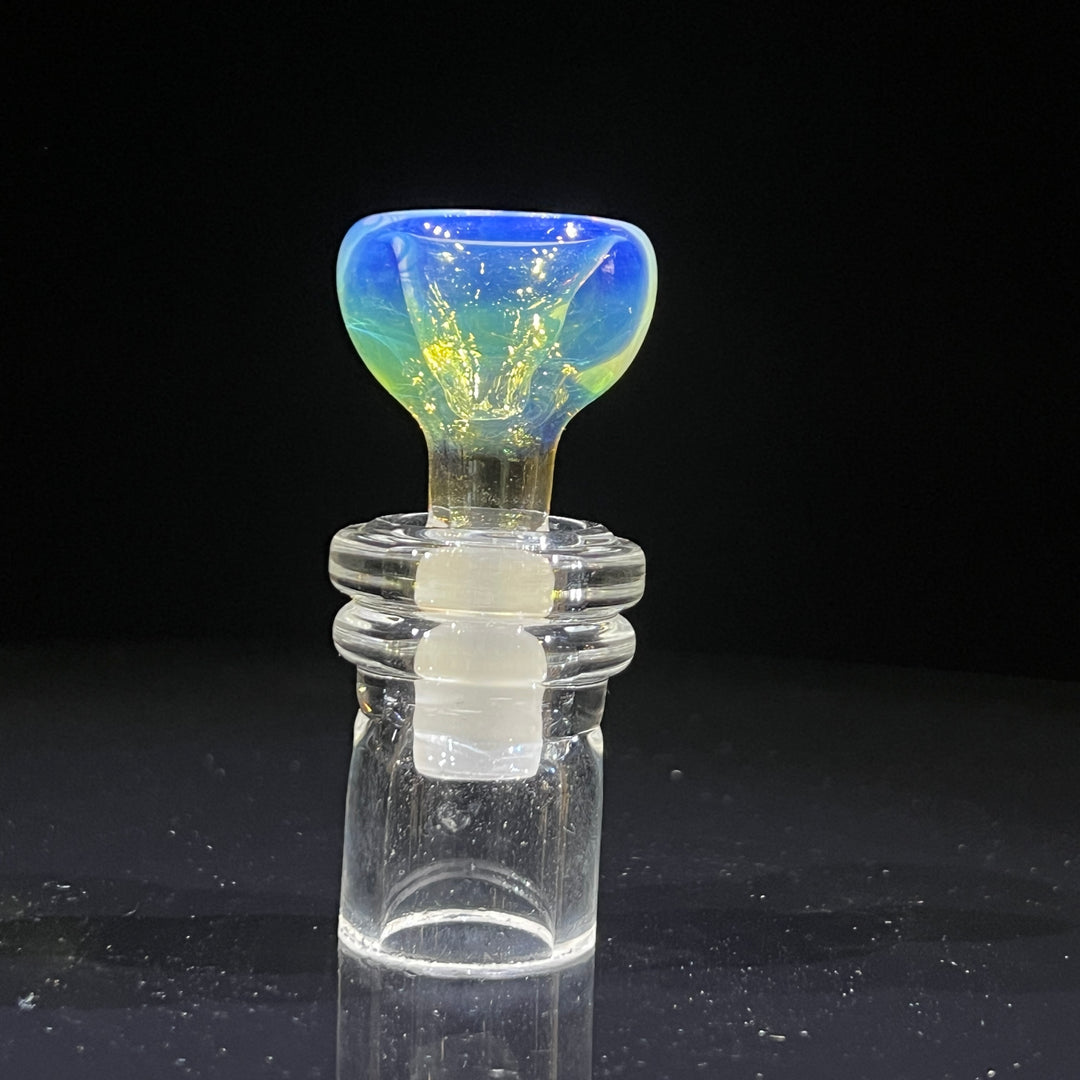 10.5" Fumed Bent Neck Squiggle Beaker Bong Glass Pipe Mary Jane's Glass