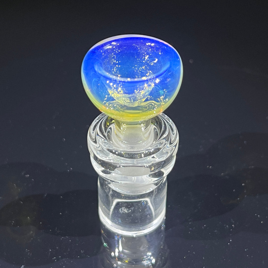 10.5" Fumed Bent Neck Squiggle Beaker Bong Glass Pipe Mary Jane's Glass