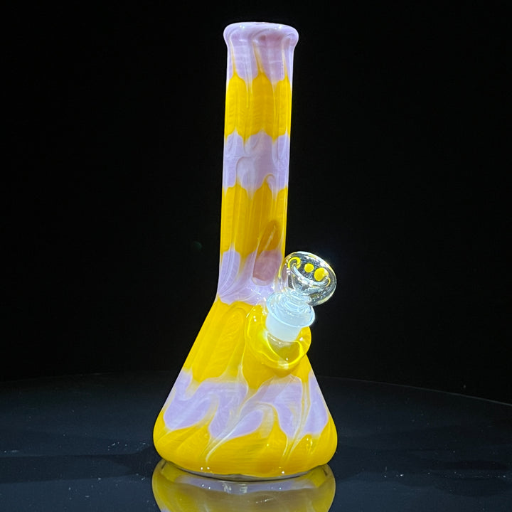 9" Lavender Lemonade Beaker Bong Glass Pipe Mary Jane's Glass