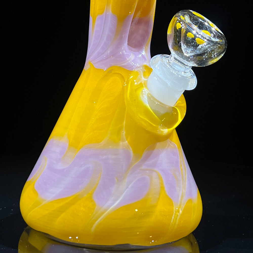 9" Lavender Lemonade Beaker Bong Glass Pipe Mary Jane's Glass