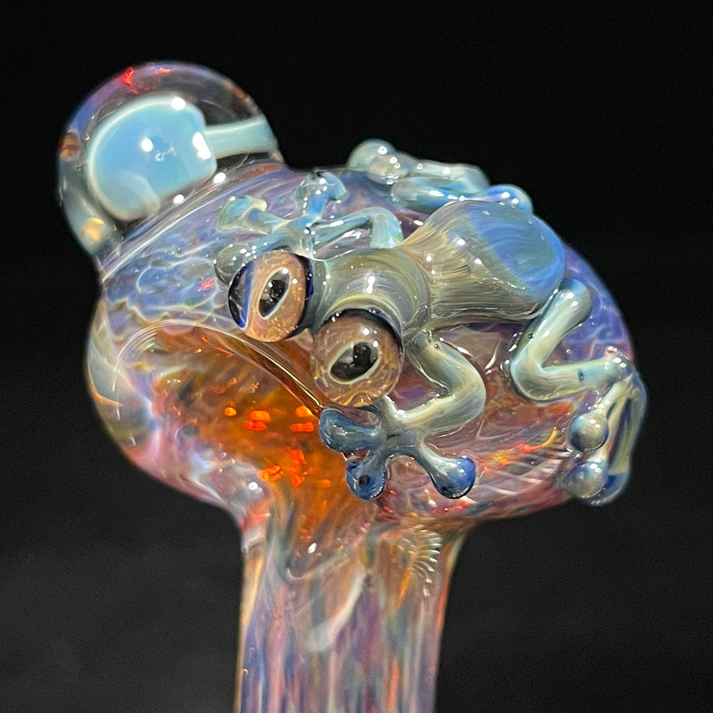 Fancy Mushroom Frog Spoon Glass Pipe Beezy Glass   