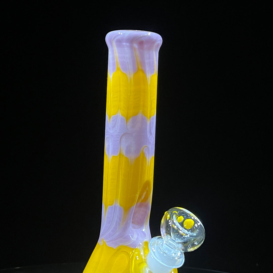 9" Lavender Lemonade Beaker Bong Glass Pipe Mary Jane's Glass