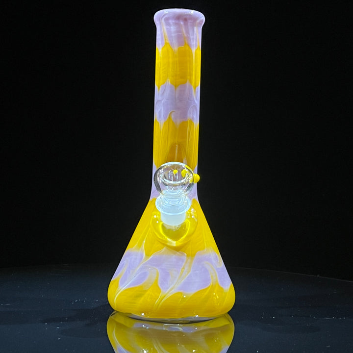 9" Lavender Lemonade Beaker Bong Glass Pipe Mary Jane's Glass