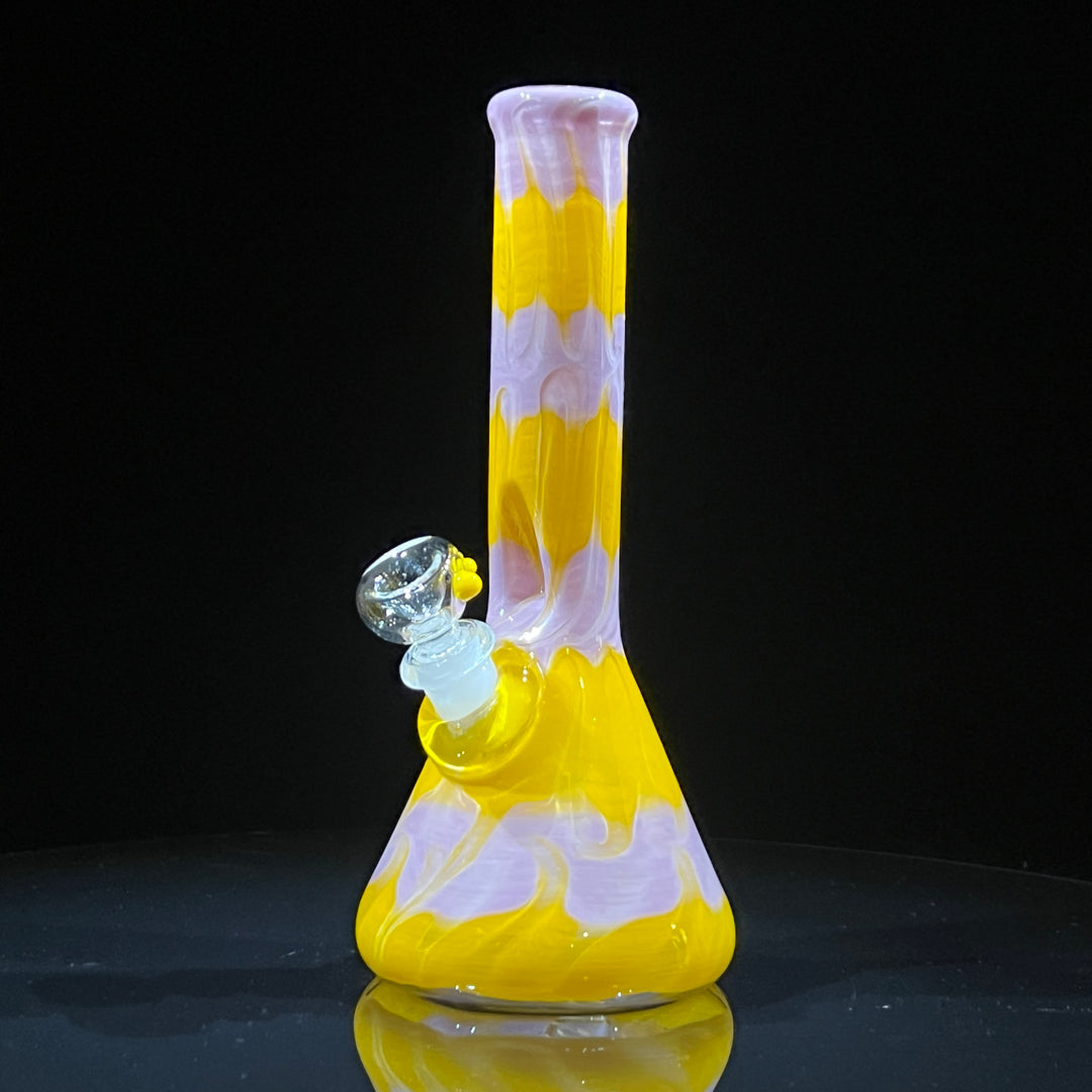 9" Lavender Lemonade Beaker Bong Glass Pipe Mary Jane's Glass