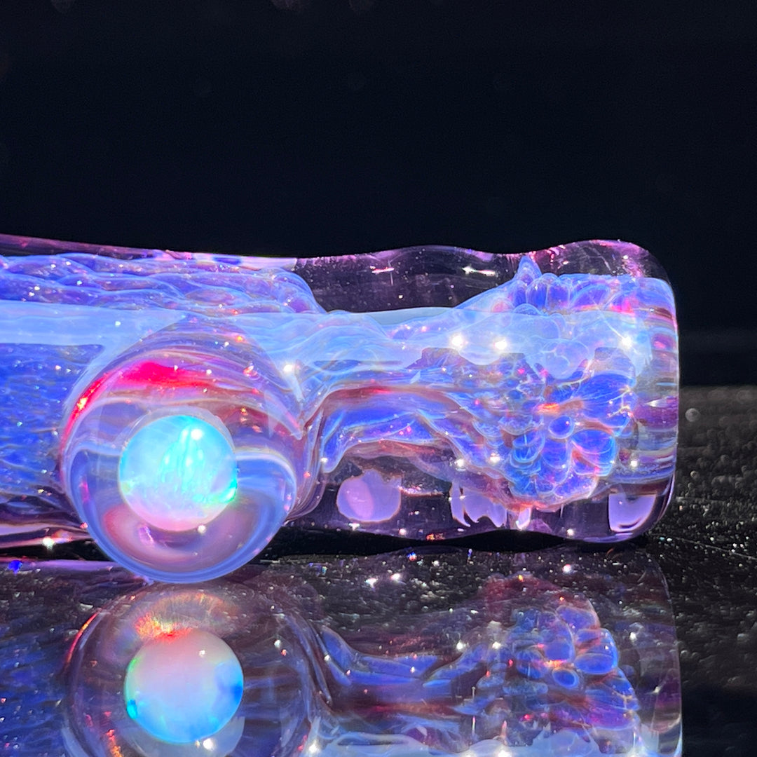 Purple Plasma Opal Chillum Glass Pipe Tako Glass   