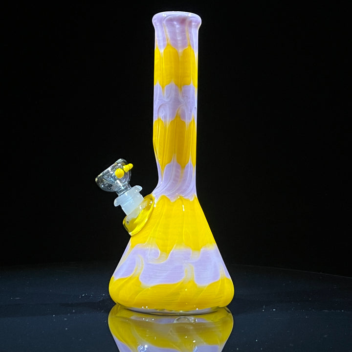 9" Lavender Lemonade Beaker Bong Glass Pipe Mary Jane's Glass