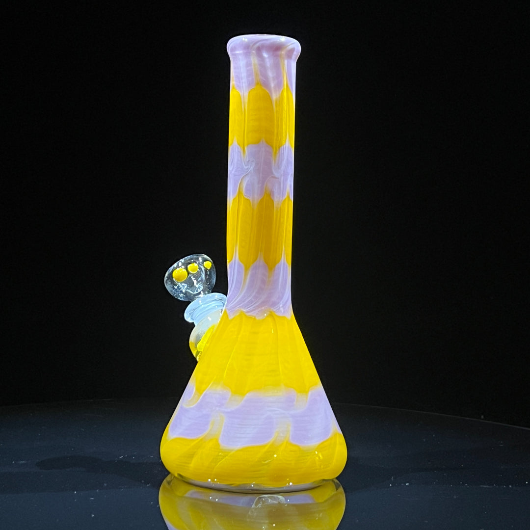 9" Lavender Lemonade Beaker Bong Glass Pipe Mary Jane's Glass