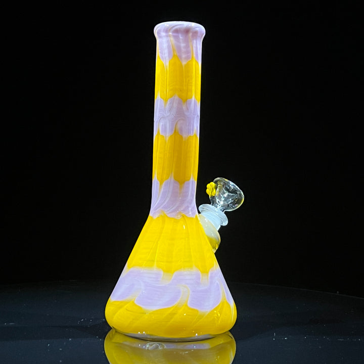 9" Lavender Lemonade Beaker Bong Glass Pipe Mary Jane's Glass