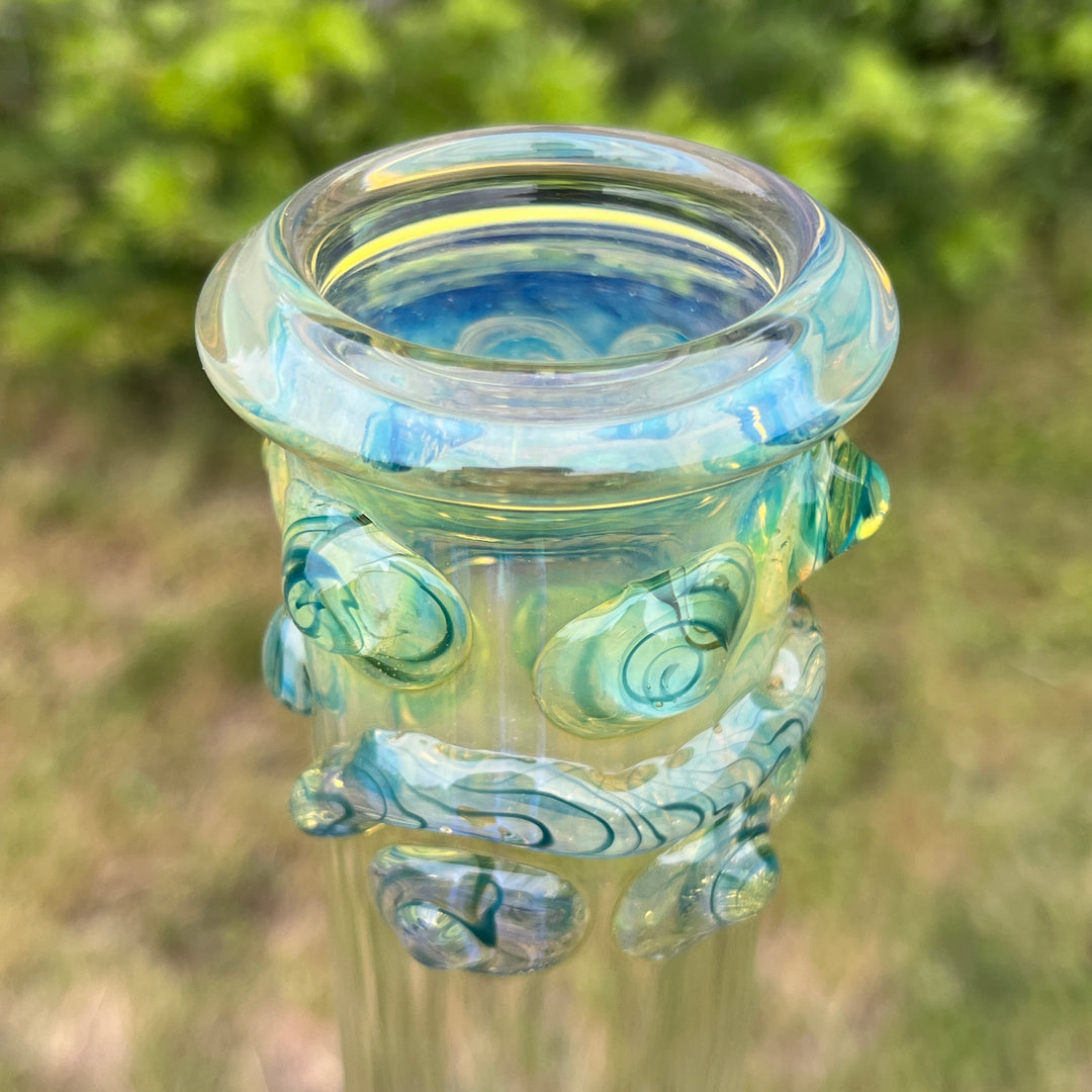 50x5 16" Ripple Fume Beaker Bong Glass Pipe TG   