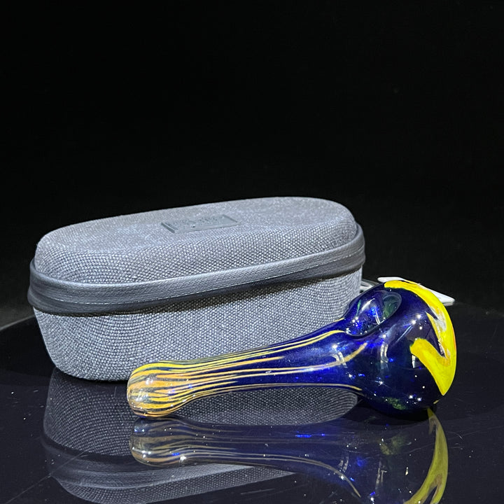 Sun Fire Pipe + Case Combo Glass Pipe Hoffman Glass   