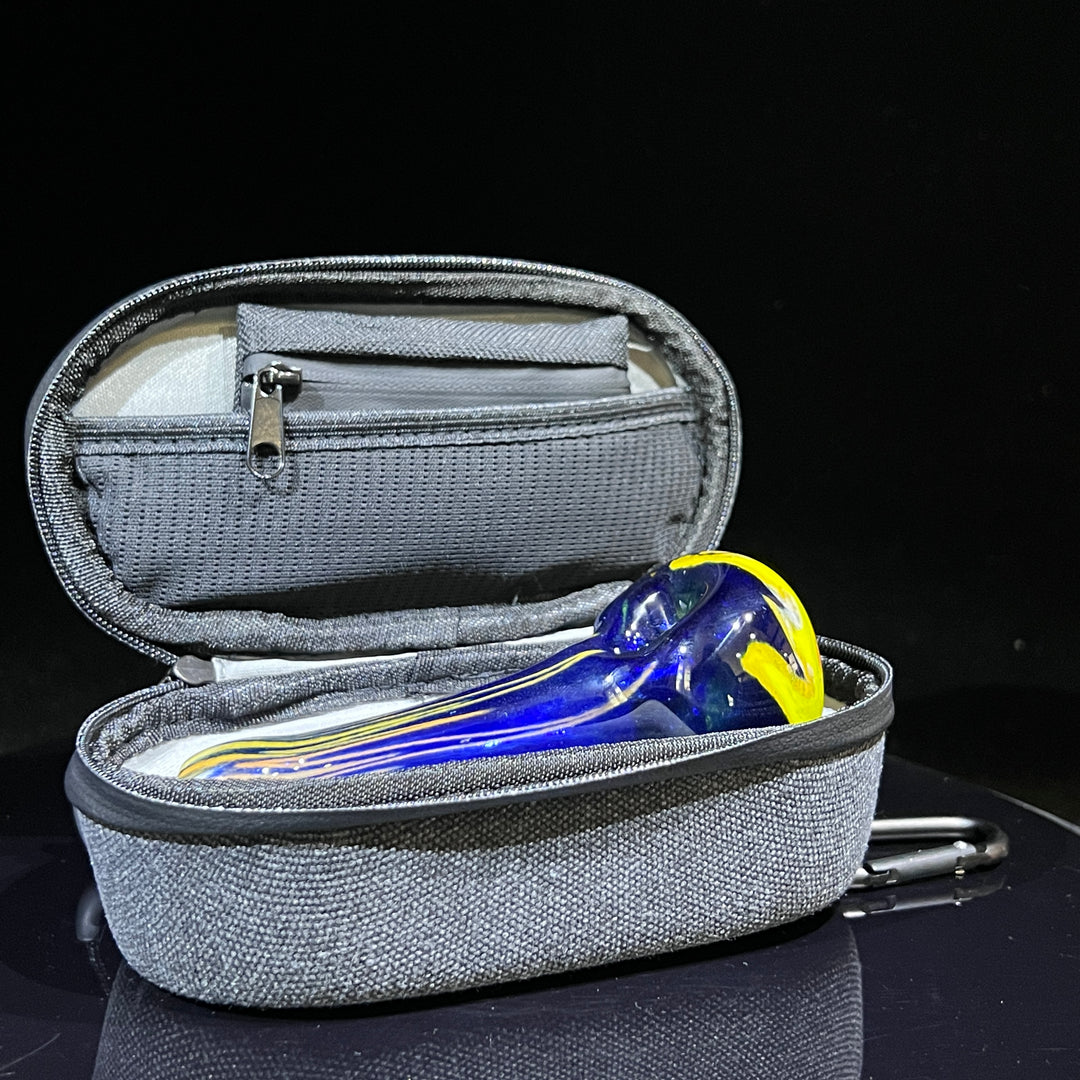 Sun Fire Pipe + Case Combo Glass Pipe Hoffman Glass   