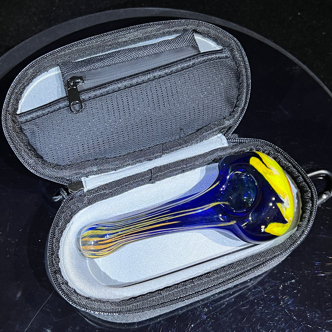 Sun Fire Pipe + Case Combo Glass Pipe Hoffman Glass   