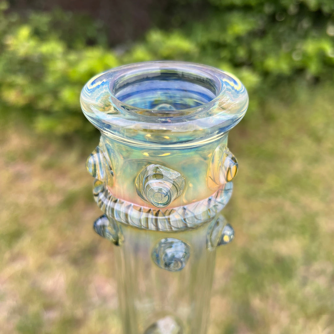 50x5 16" Ripple Fume Beaker Bong Glass Pipe TG