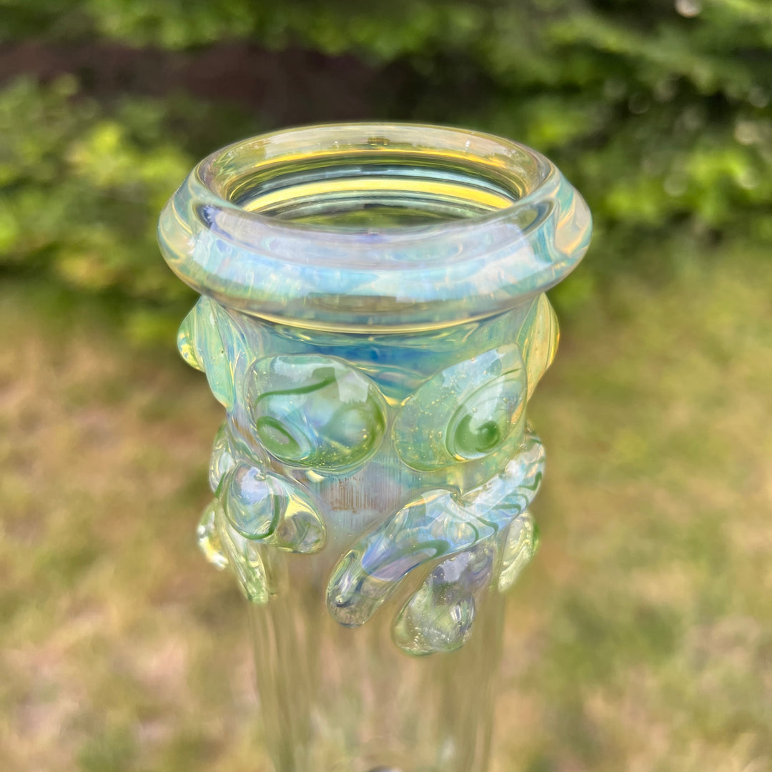 50x5 16" Ripple Fume Beaker Bong Glass Pipe TG   